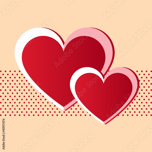 Red hearts