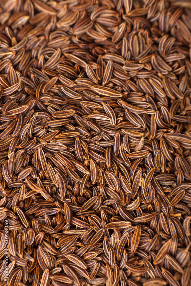 Closeup of caraway-seeds