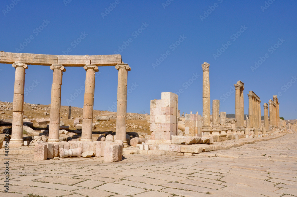 Jerash ruins in Jordan