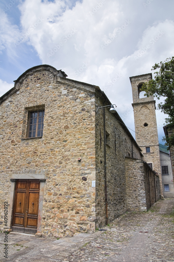St. Francesco church. Bardi. Emilia-Romagna. Italy.