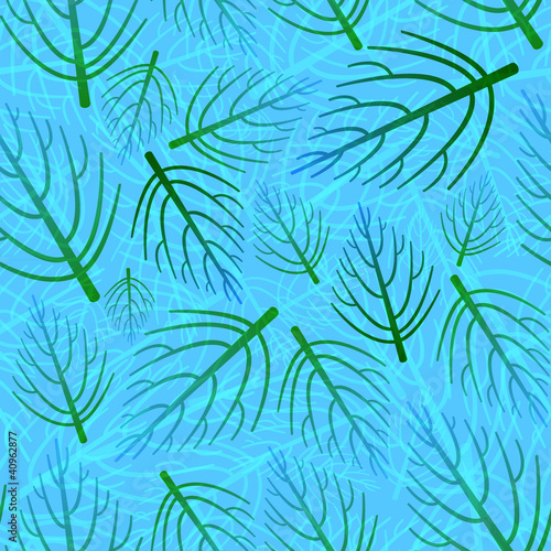 Vector seamless pattern of natural blue