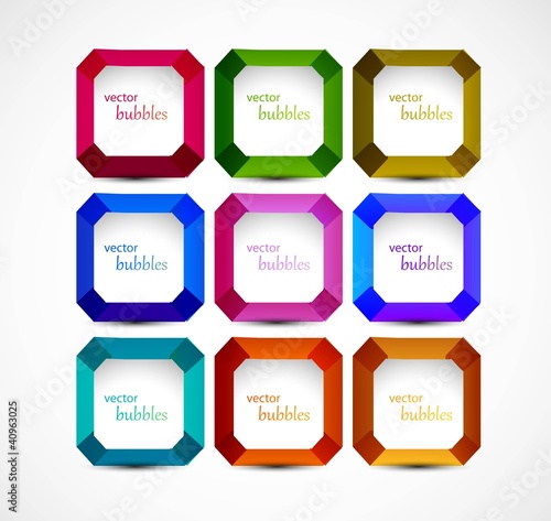 vector shiny bubbles for speech background