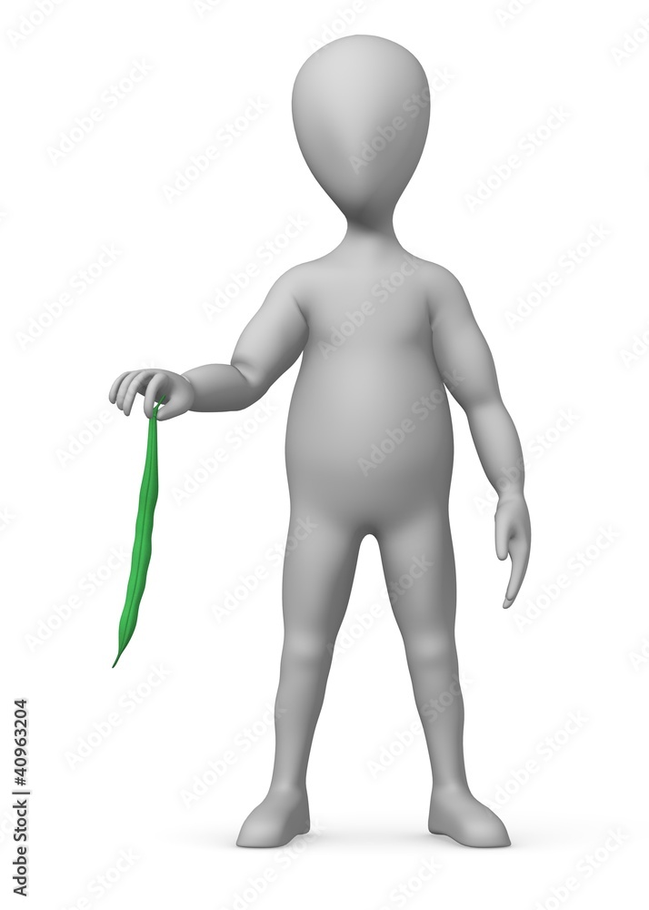 3d render of cartoon character holding bean 3d render of cartoon character holding bean
