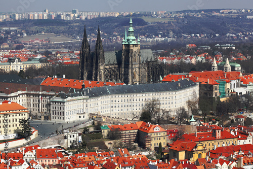 Prague Castle with Cathedral in Czech Republic