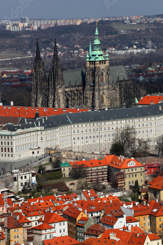 Prague Castle with Cathedral in Czech Republic