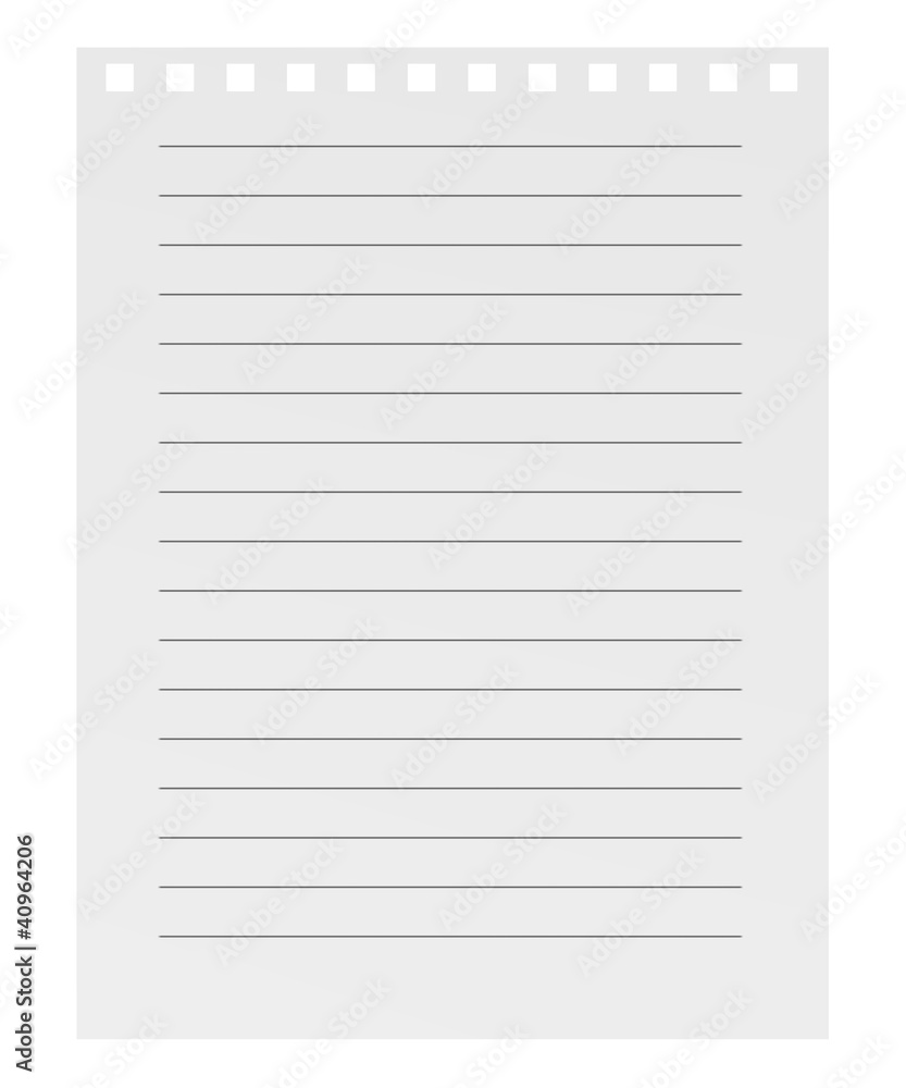 3d render of small paper for notes 3d render of small paper for notes