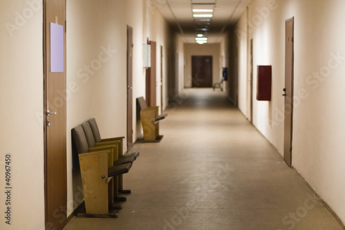 Corridor in public institution