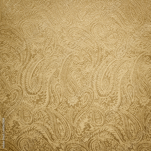 Golden paisley background/texture