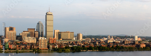 Panoramic View of Boston Back Bay and Brookline
