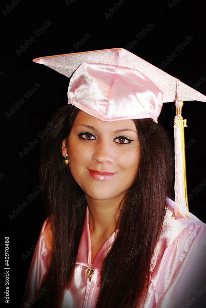 Pink Super Elegant High School Graduation Kit: Gown, Cap, and Tassel -  Graduation Paradise