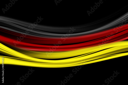 Abstract illustrated german color wave design for sport events