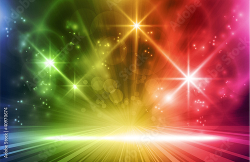 Colorful vector light effects