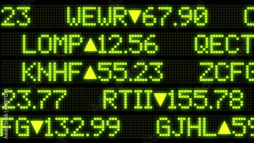 Fictional Stock Market Ticker