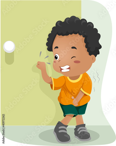 Kid Holding His Pee