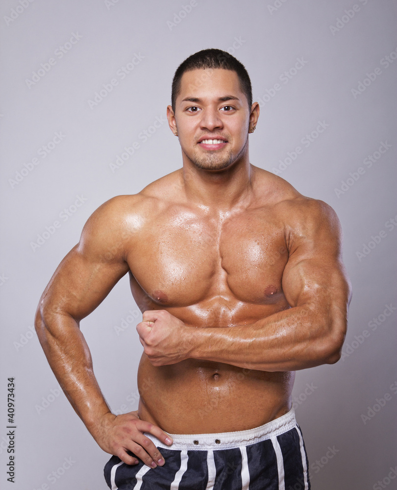 Fototapeta premium Image of muscle man