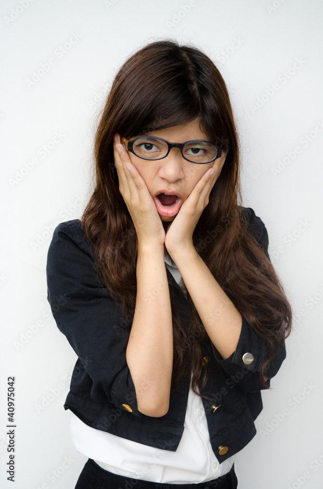 business woman isolated on white background business woman isolated on white background
