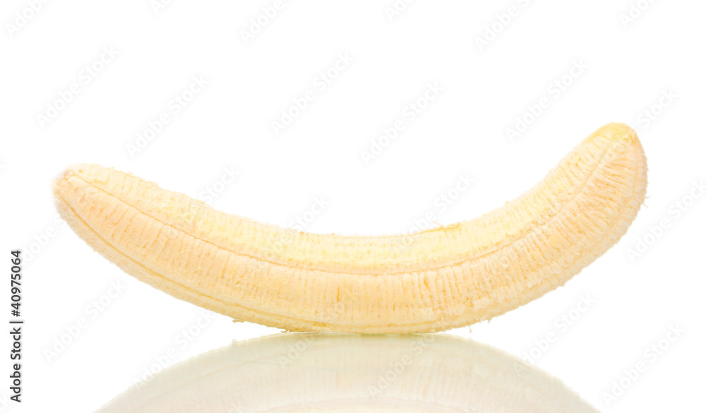 open banana isolated on white open banana isolated on white