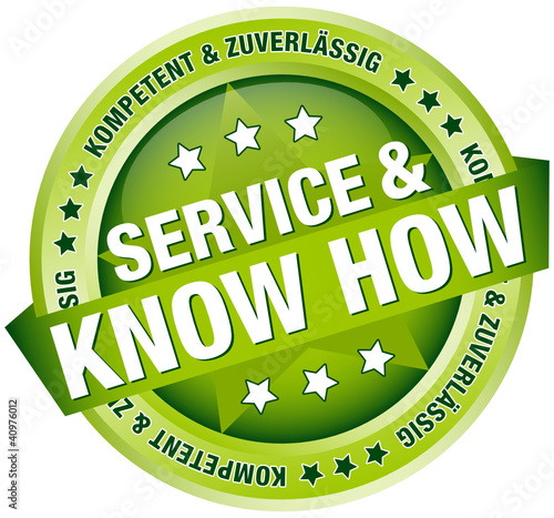 Button Banner "Service & Know How" grün