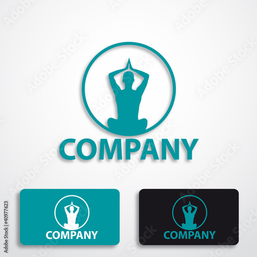 Stylized logo spa, yoga and relax # Vector