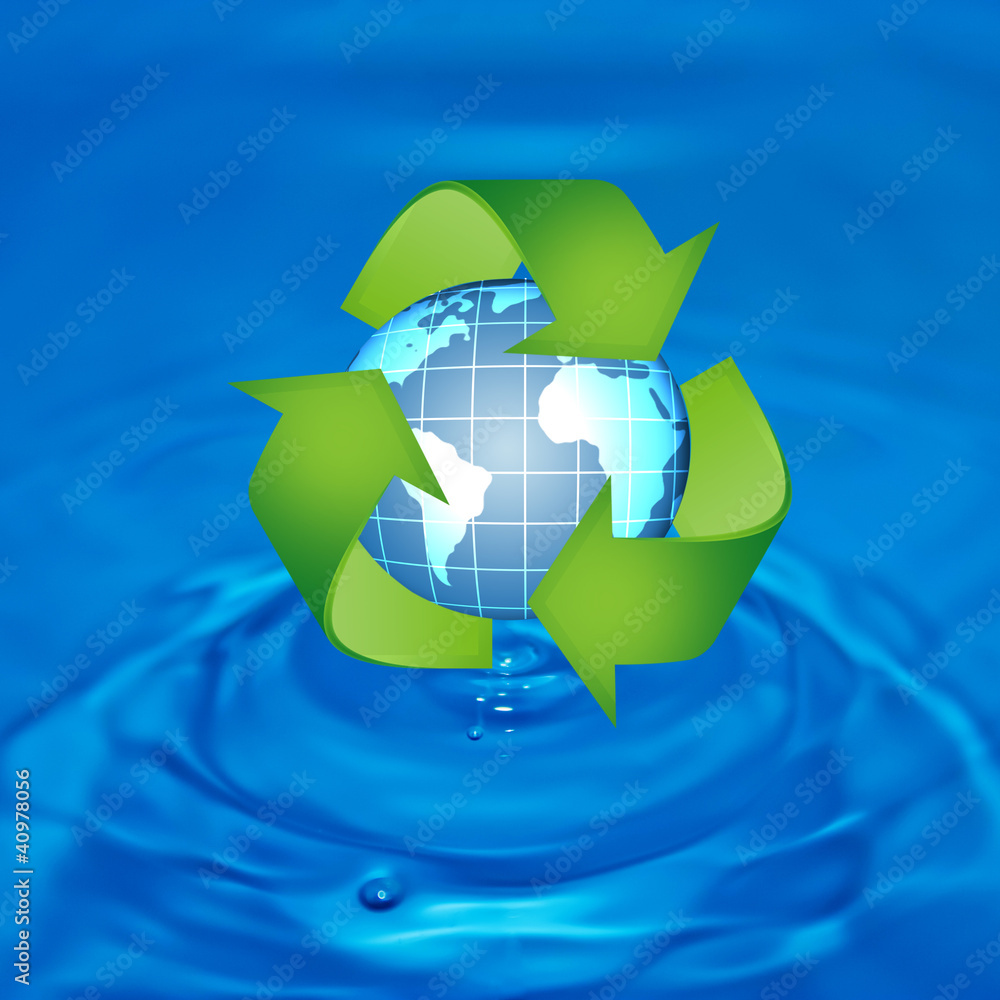 Protect the World from pollution by reduce reuse and recycle