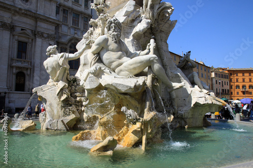 Fontana dei 4 fiumi - Piazza Navona - Roma