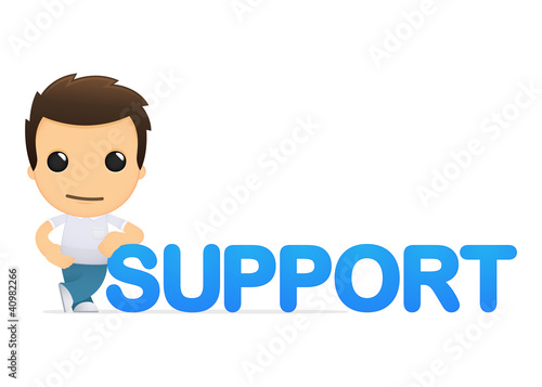 funny cartoon casual man