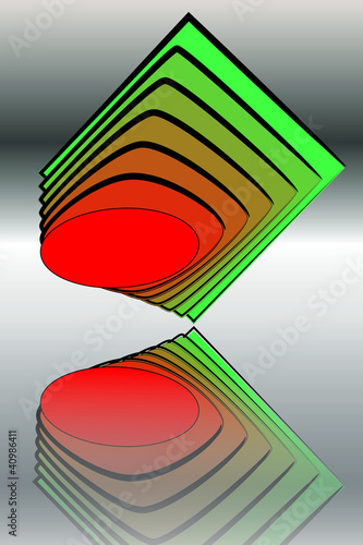 Logo Kreisquadrat rot gruen
