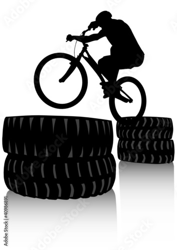 Cycling extreme sports boy