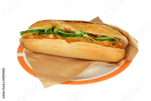 Chicken satay salad.