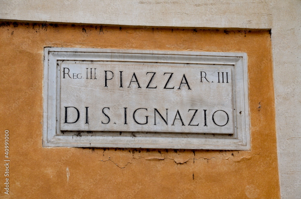 Obraz premium Piazza Sant'Ignazio, Roma