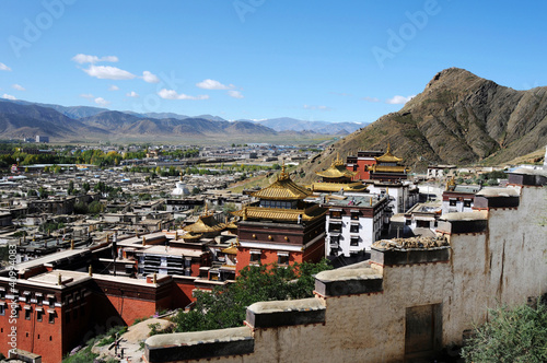 Historic lamasery in Shigatse,Tibet © bbbar