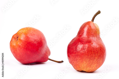 two red pears