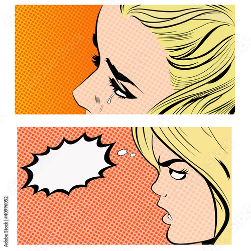 Pop art faces