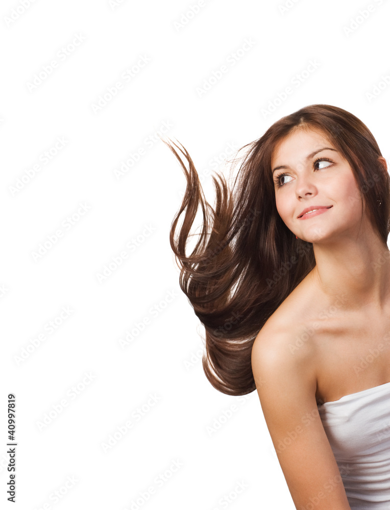 Obraz premium woman with streaming hair