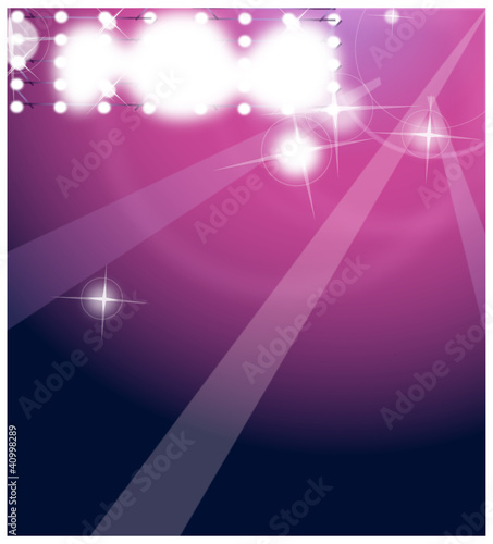 Lights in nightclub