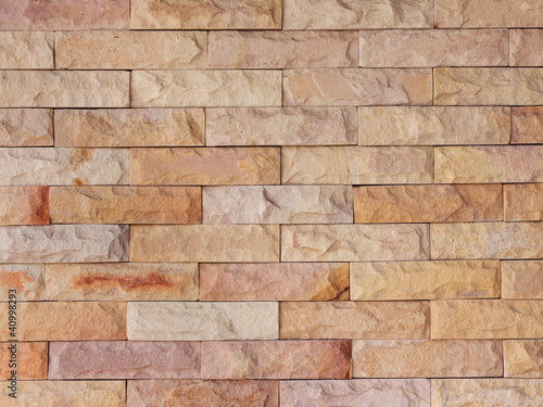 Sand stone brick wall