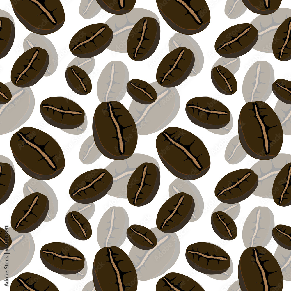 Obraz premium Seamless Coffee Pattern
