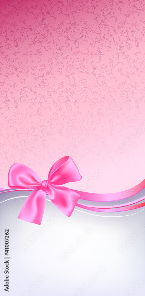 Pink bow background