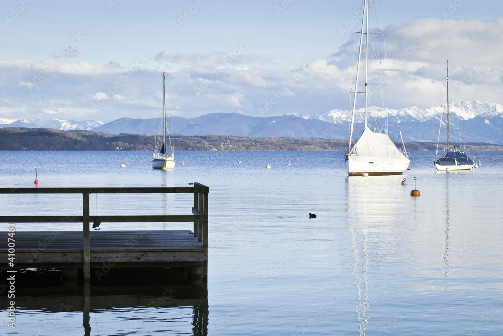 Fototapeta premium Tutzing at Starnberg Lake
