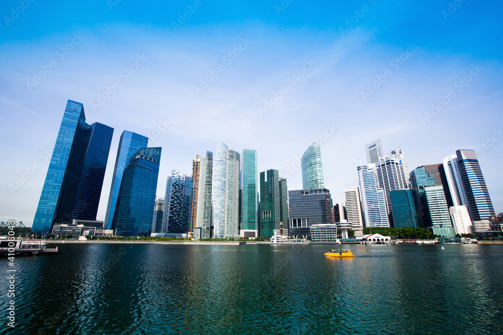 Obraz premium Skyscrapers of Singapore business district
