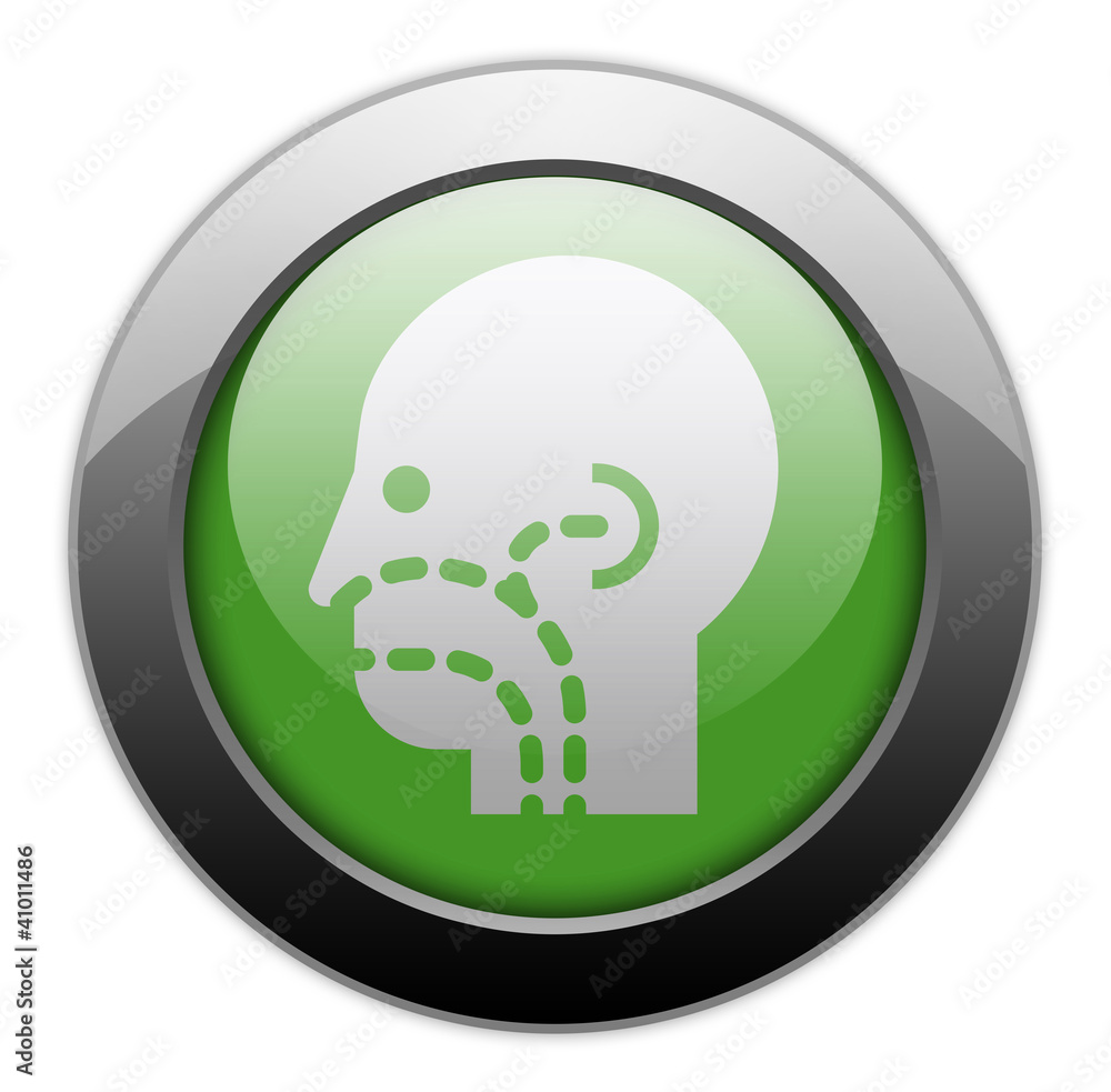 Green Metallic Orb Button 
