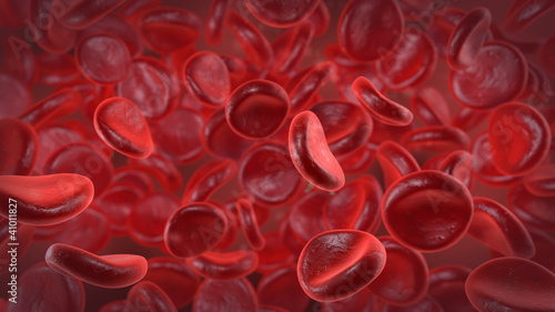 Blutstrom mit roten Blutkörperchen