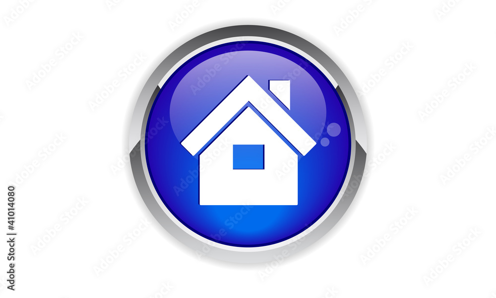 Blue House Icon. Blue House Icon.