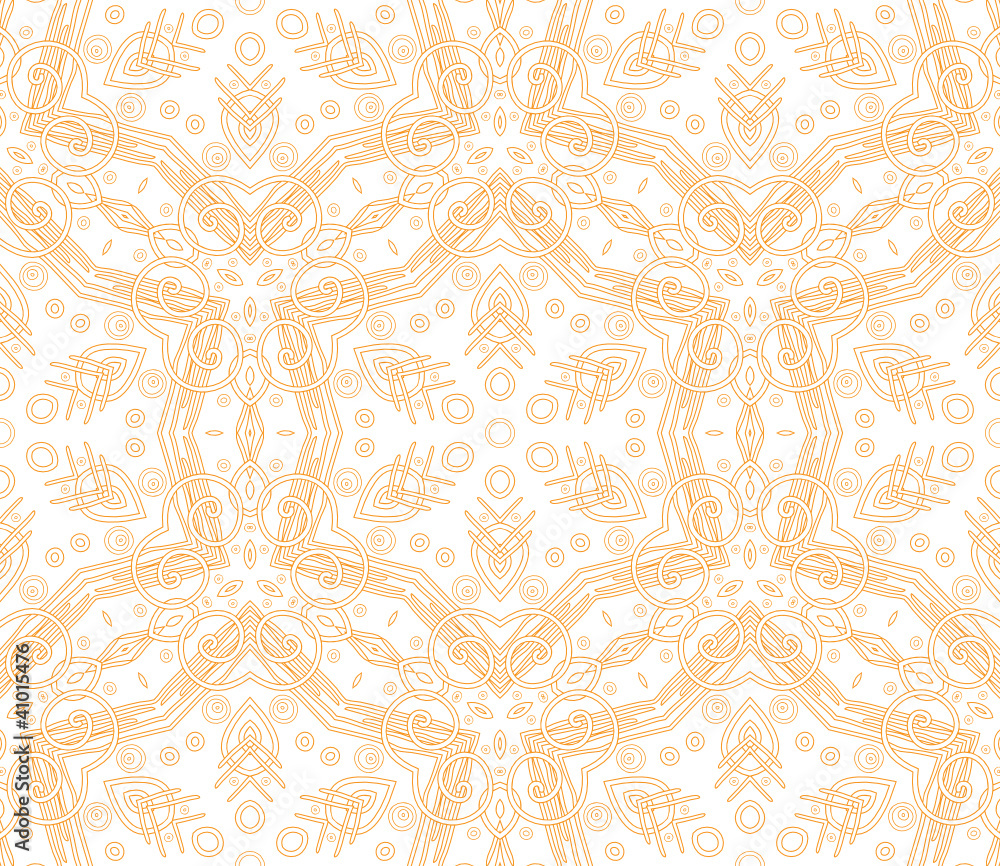 Seamless wallpaper with floral ornament