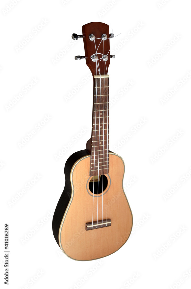 Fototapeta premium Ukulele on white background