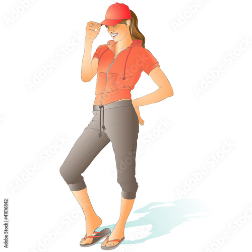 Young woman standing
