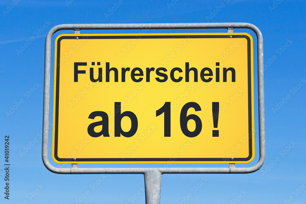 Führerschein ab 16 ! Führerschein ab 16 !