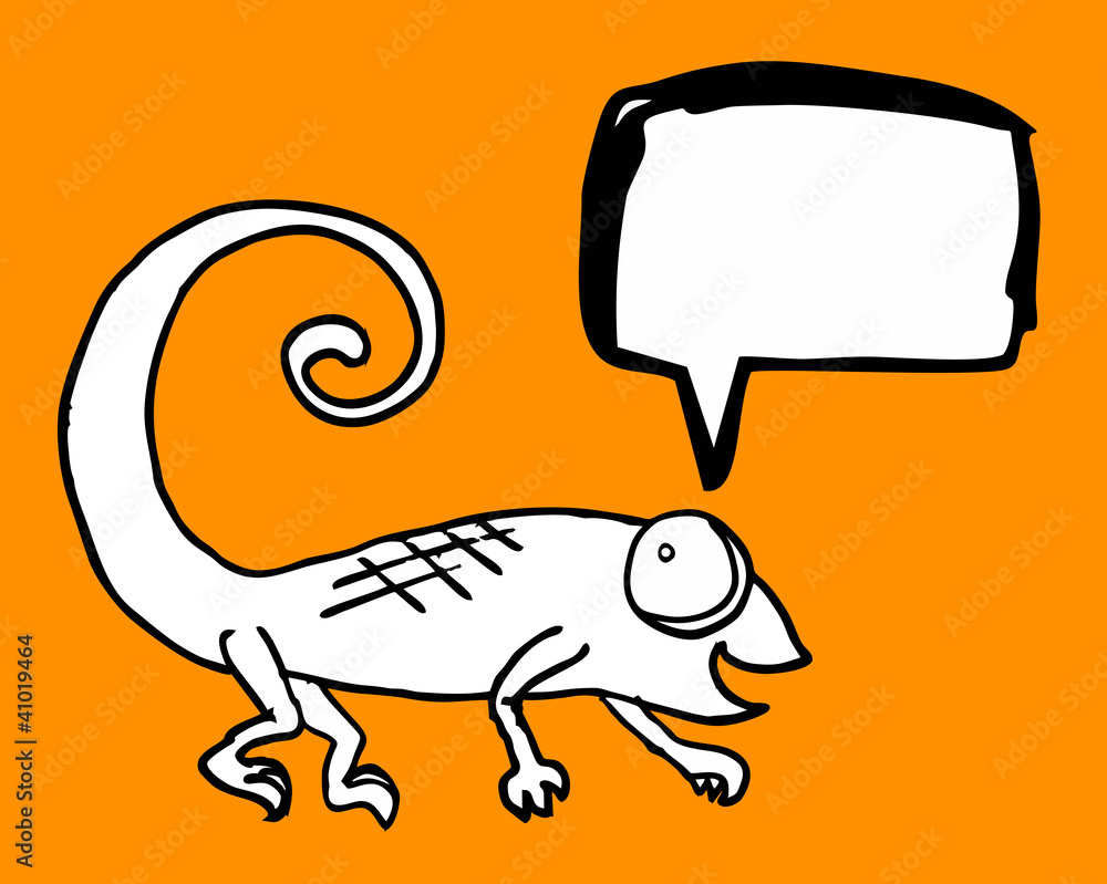 Comic chameleon Comic chameleon