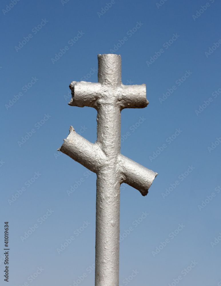 iron cross in the cemetery