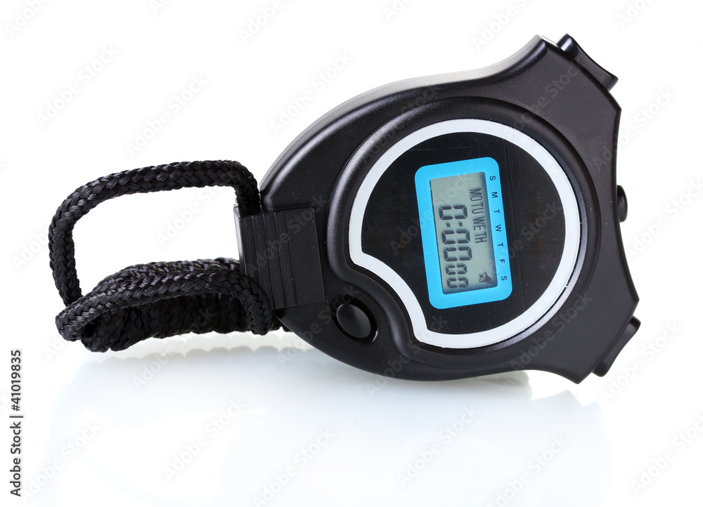 electronic sport timer isolated on white electronic sport timer isolated on white
